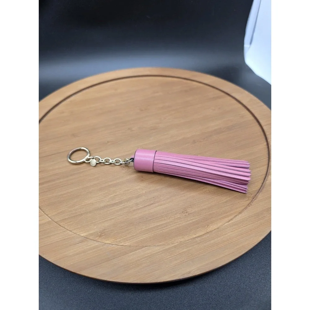 Michael‎ Kors Leather Tassel Pink And Gold Handbag Charm